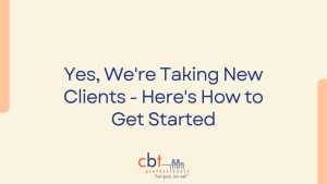 We're Taking New Clients