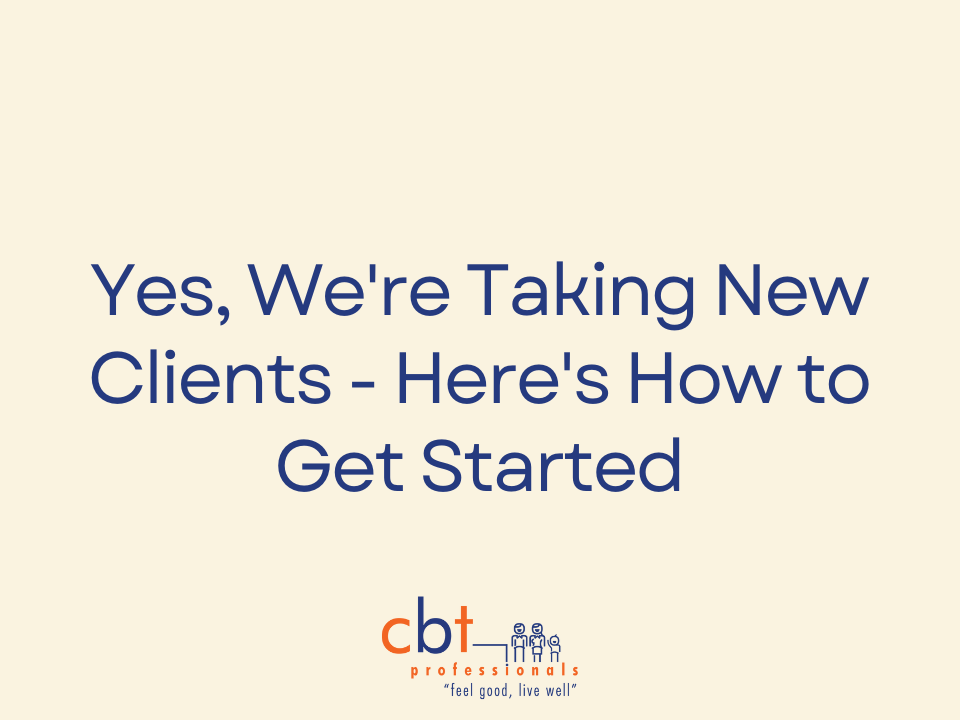 We're Taking New Clients