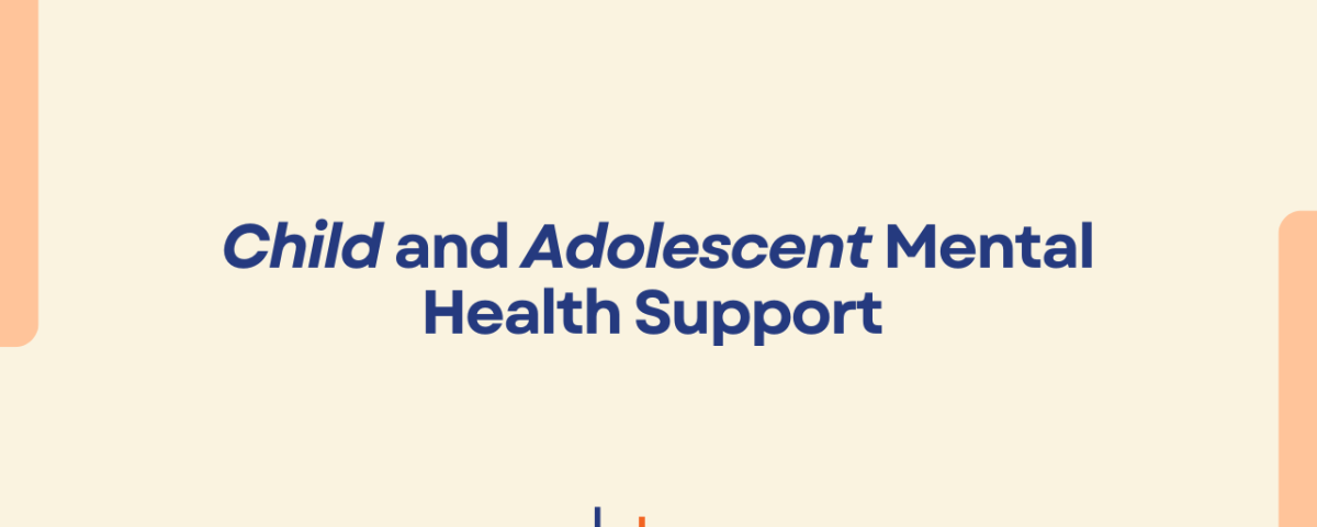Child and Adolescent Mental Health Support blog graphic with CBT Professionals branding, highlighting the CBT & the support needed for adolescence.